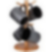 Набор кружек lefard Graphite на дер. подставке 4 шт. 300 мл 11,5*8*9,5 см 