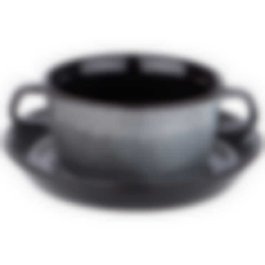 Бульонница с блюдцем lefard Graphite 15*10*6 см 