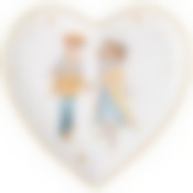 Тарелка lefard Снежная королева в форме сердца 15*2 см 