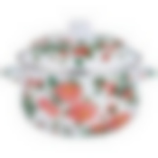 Кастрюля agness эмалированная с эмал.крышкой серия Шиповник , 5.0 л, 24*14 см