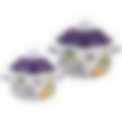 Набор кастрюль agness эмалированных серия Прованс лимоны , 4пр. 1,5л и 2,8л, 16х10см, 20х12см