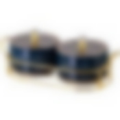 Набор банок lefard Herbal  с пластик. крышкой 2 шт. 230 мл на металл. подставке синий 