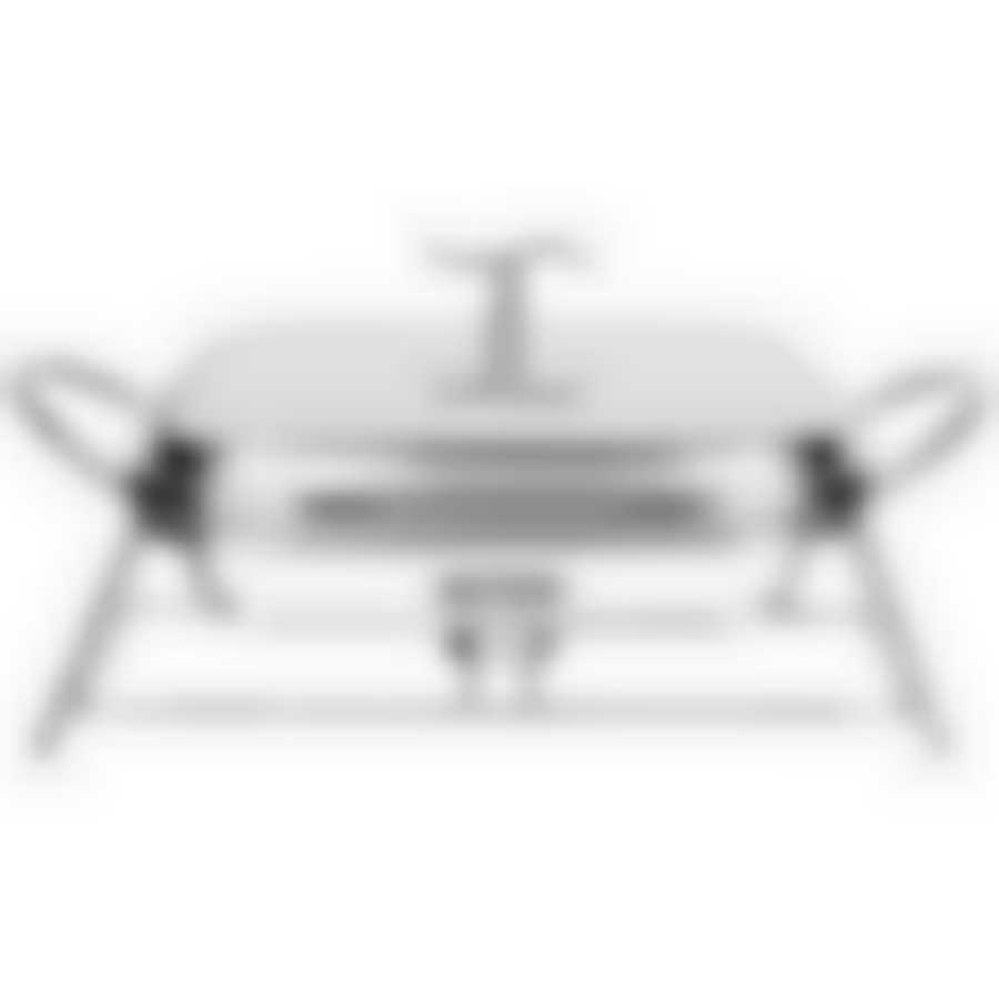 Мармит agness квадратный silver 1,8l