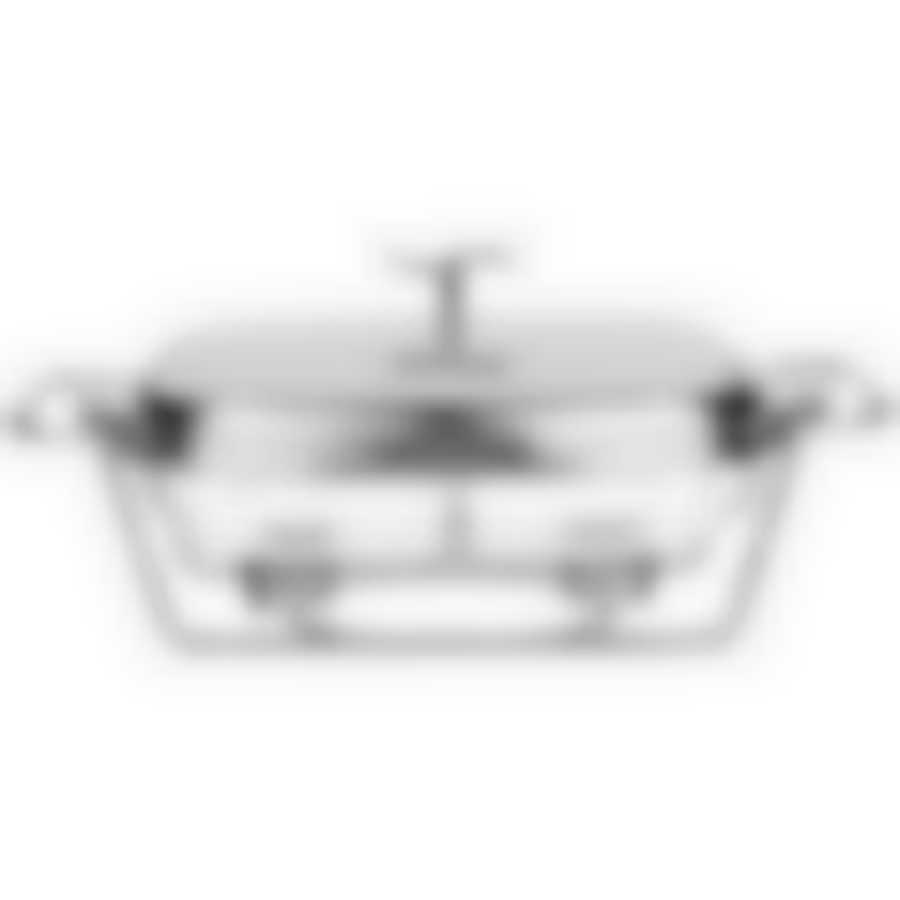 Мармит agness прямоуг 2 отсека silver 2,45l