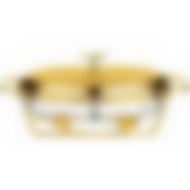 Мармит agness овальный 2 отсека gold 2,6l