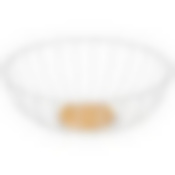 Фруктовница agness металлическая цвет: white, 25х9 см