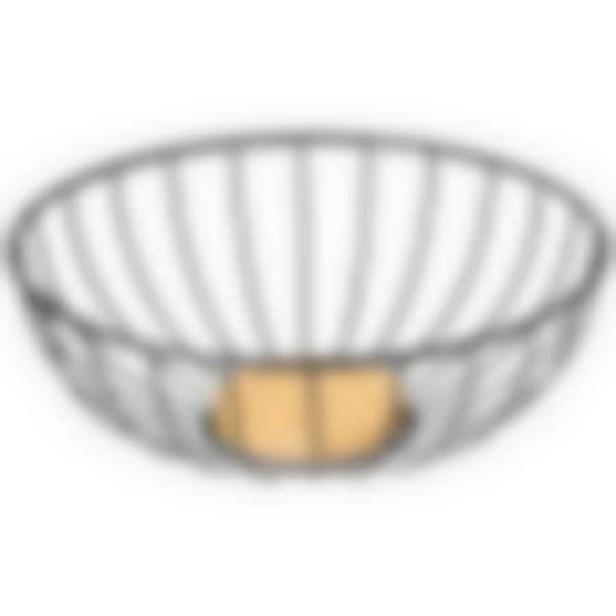 Фруктовница agness металлическая цвет: black, 25х9 см