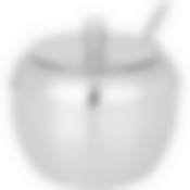 Сахарница agness с ложкой 400 мл 9,5х9,5х10cm