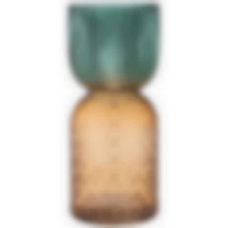 Ваза Art green/amber диаметр 13см высота 30см