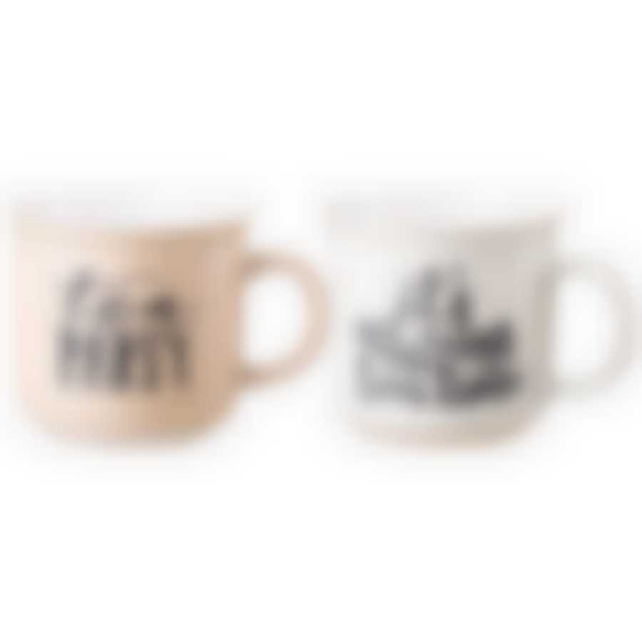 Набор кружек из 2 шт. 430 мл в крафтовой коробке