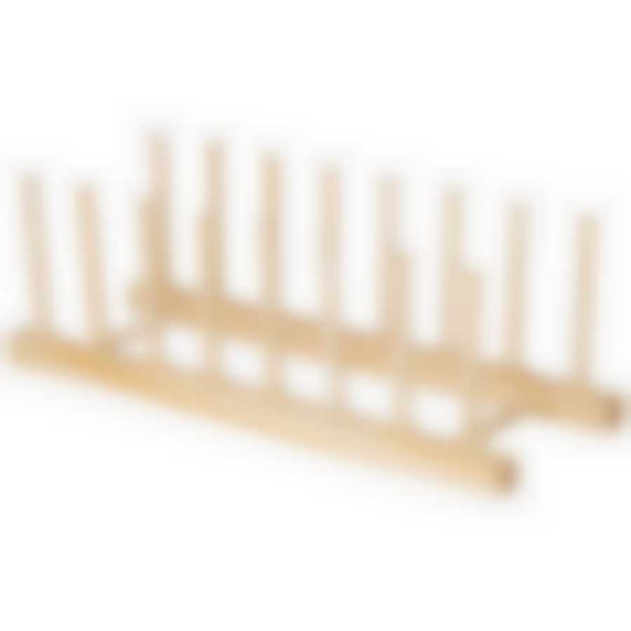 Подставка для посуды на 7 мест, натуральное дерево