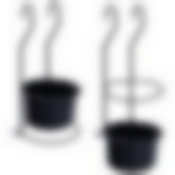 Подставка для столовых приборов навесная на рейлинг "Лофт". Размер: высота 24 см, диаметр 10 см. NEW