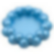 Подсвечник "Бусинки". Размер 9х9х3 см NEW