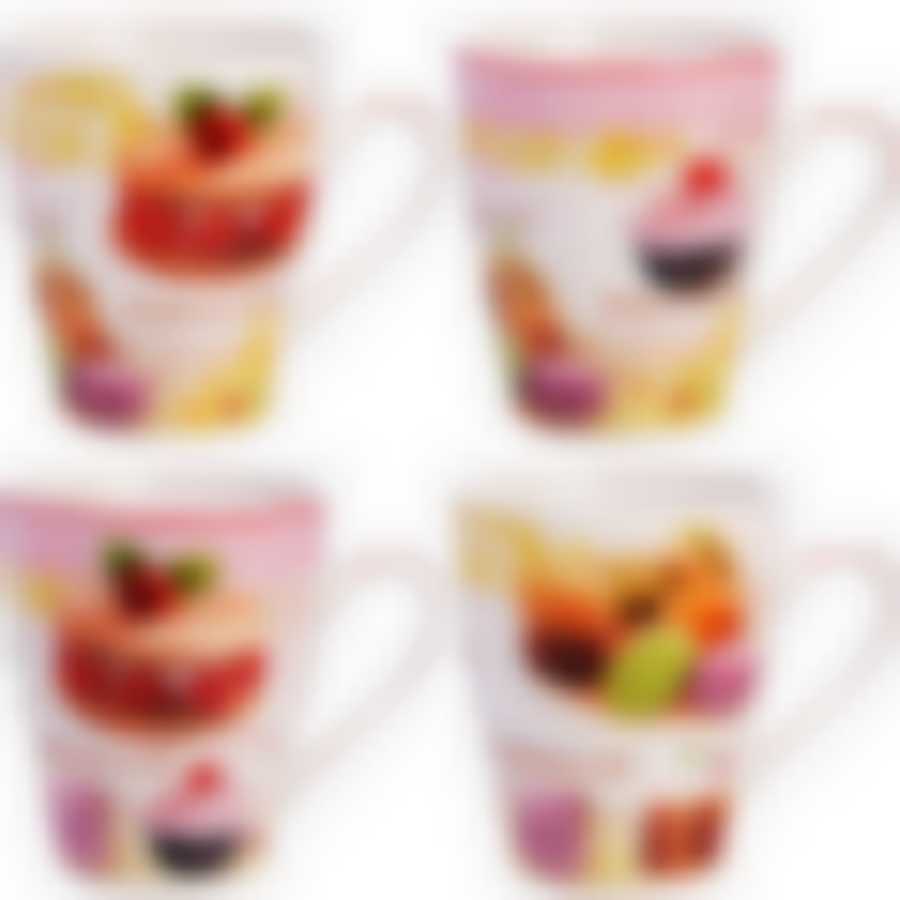 Набор кружек 4шт/упак 340мл LR