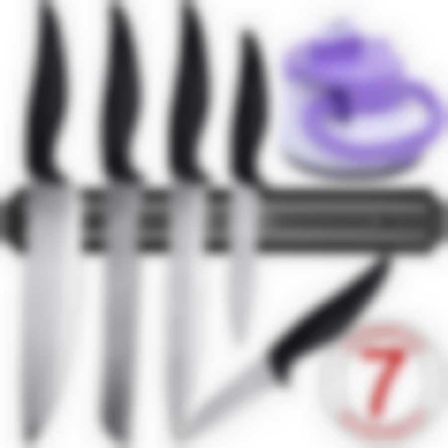 Набор ножей 7пр ( 5ножей+держатель+точилка) МВ