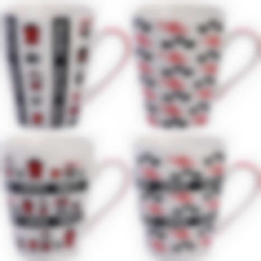 Набор кружек 4шт/упак 340мл LR