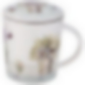 Кружка заварочная с металл. ситом и фарфор. крышкой 320 мл