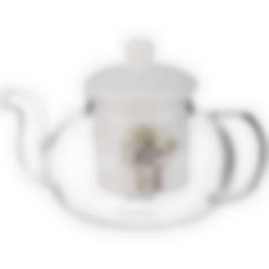 Чайник стеклянный с фарфоровым ситом 650 мл