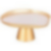 Блюдо на ножке Bohemia white d=21см