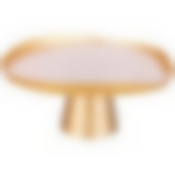 Блюдо на ножке Bohemia white d=28см