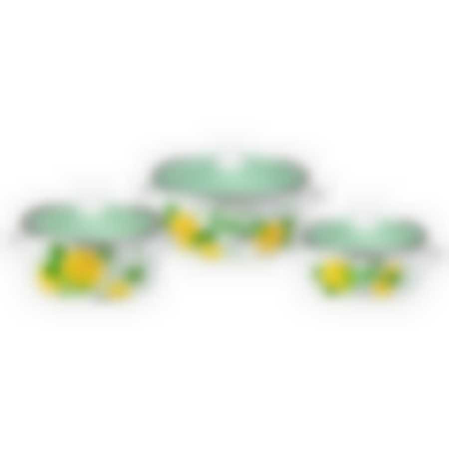 Набор 3 предмета Лимонный сет-1-Экстра белая, белая