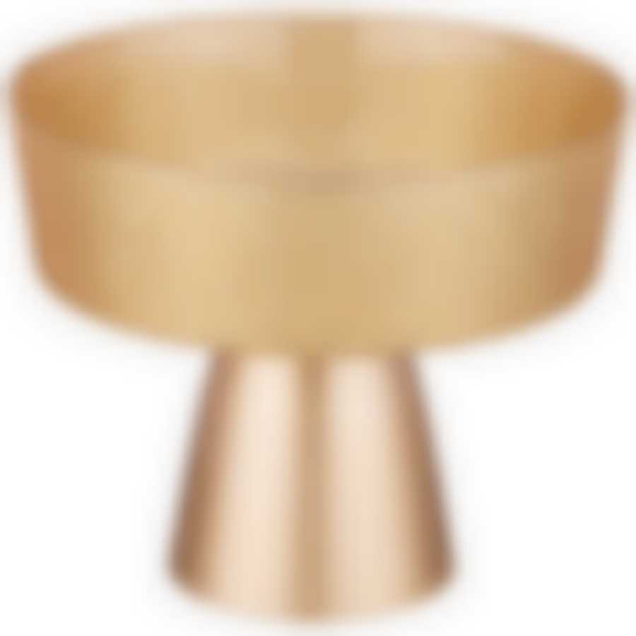 Блюдо на ножке Bohemia gold глубокое d=21см