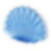 Салфетница "Ракушка" голубая