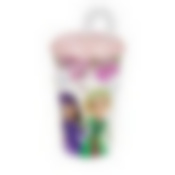 Стакан "Царевны" 0,5л (с крышкой и трубочкой)