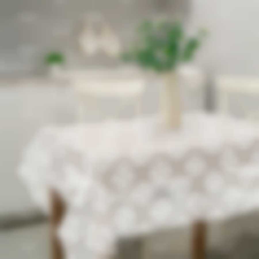 Скатерть ПВХ "Арабеска" коллекция Ажур размер 110х132 см