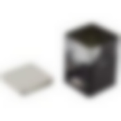 Банка с крышкой металлическая, квадратная, объем 1000 мл, дизайн "Рис"