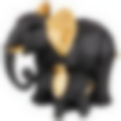 СТАТУЭТКА "ДВА СЛОНА" 21*15*20 СМ. СЕРИЯ "ОРИГАМИ"