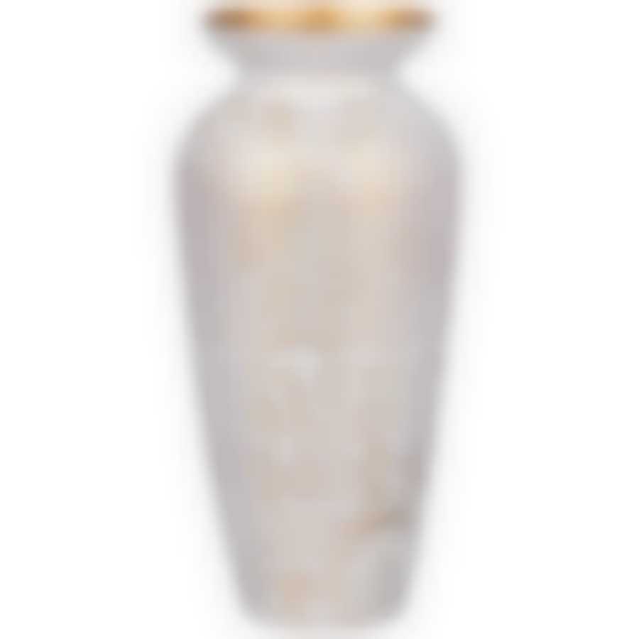 Ваза Craquelure white 28 см