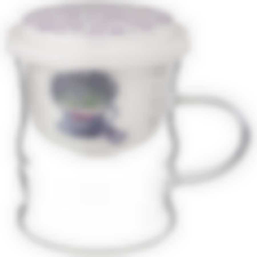 Кружка стеклянная с фарфоровым ситом 420 мл