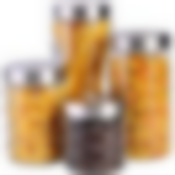 Набор банок для сыпучик продуктов 4пр стекло/полипроп/нерж/ст MB