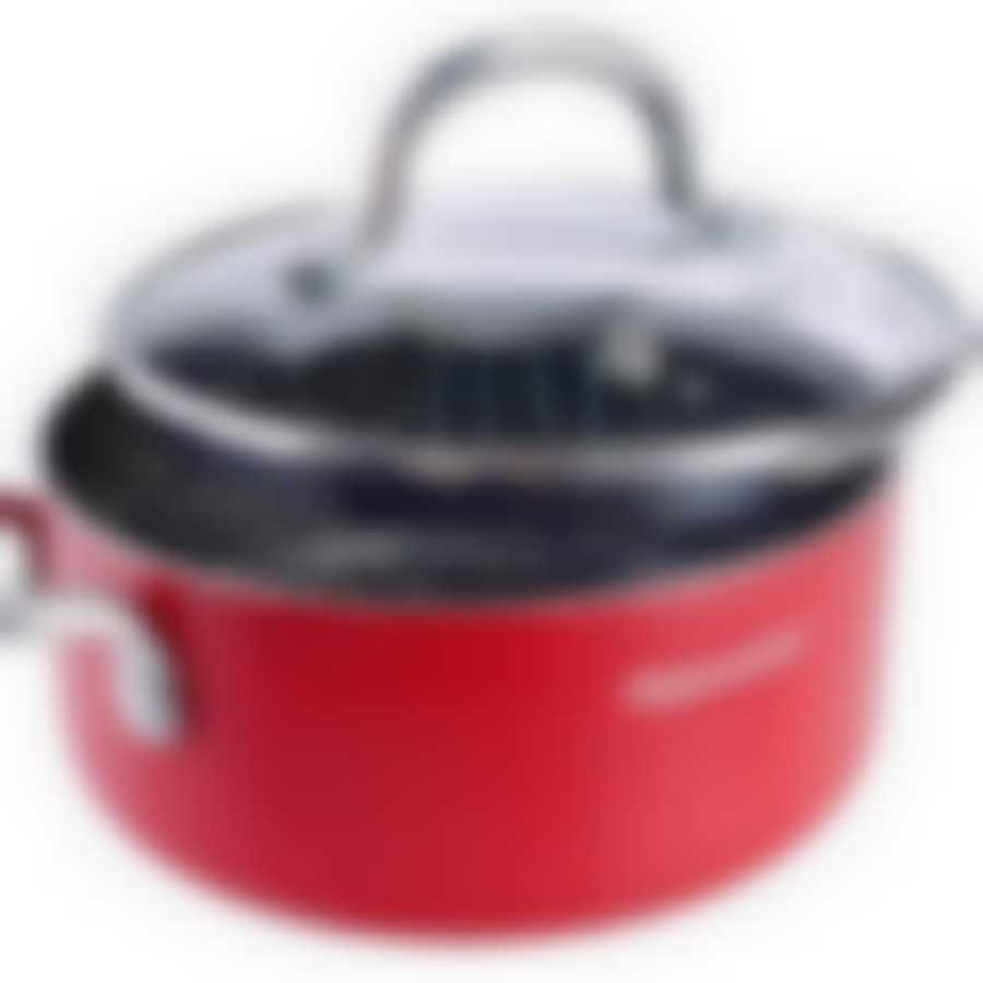 Кастрюля с крышкой 1,4л 16см алюм/нерж/ст MB
