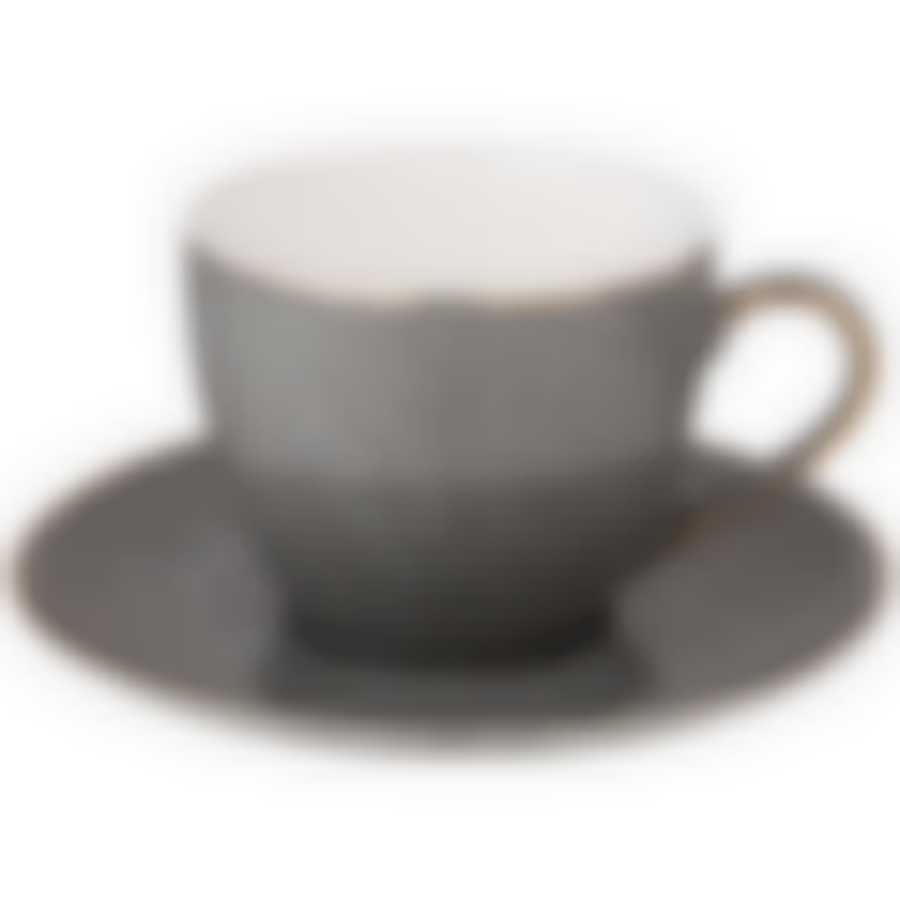 Чайная пара lefard Grain 275 мл серая 