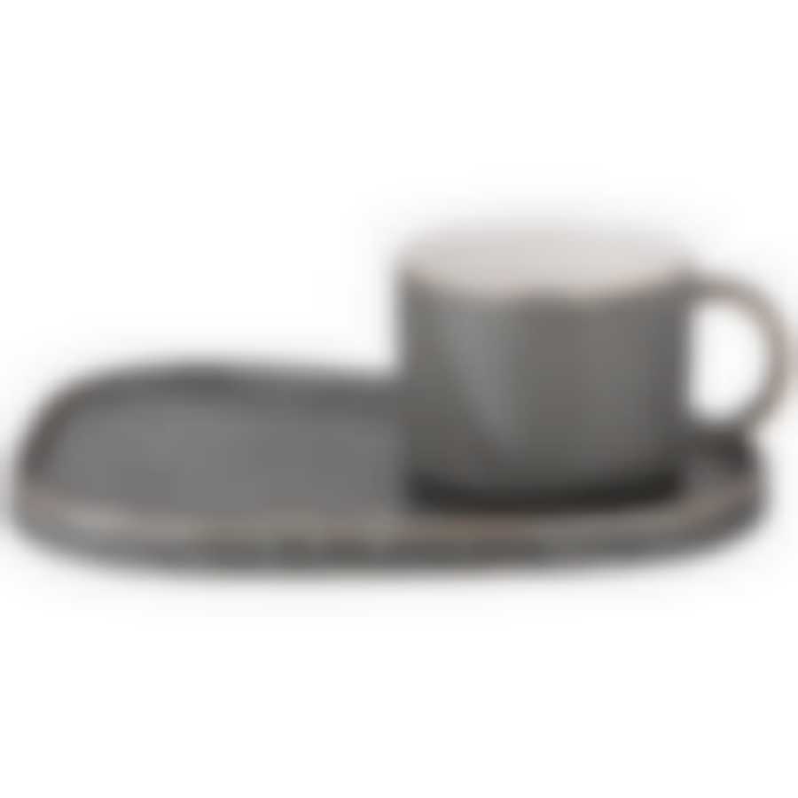 Чайная пара lefard Grain 220 мл серая 