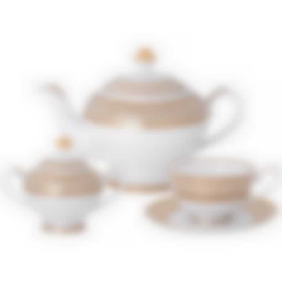 Чайный сервиз lefard Золотая сетка hа 6 пер. 14 пр. 