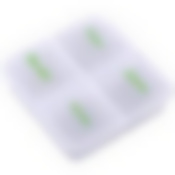 Таблетница. 4 секции. Размер 6х6х1,5 см. NEW