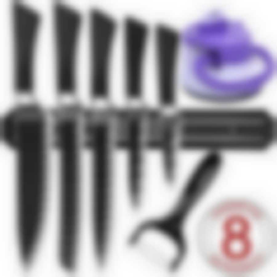 Набор ножей 8пр ( 5ножей+держатель+точилка) МВ