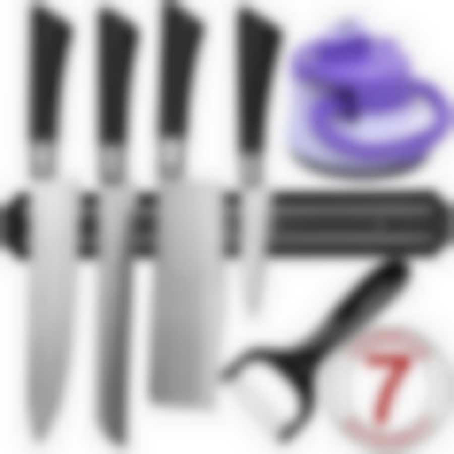 Набор ножей + держат + ножет 7пр МВ