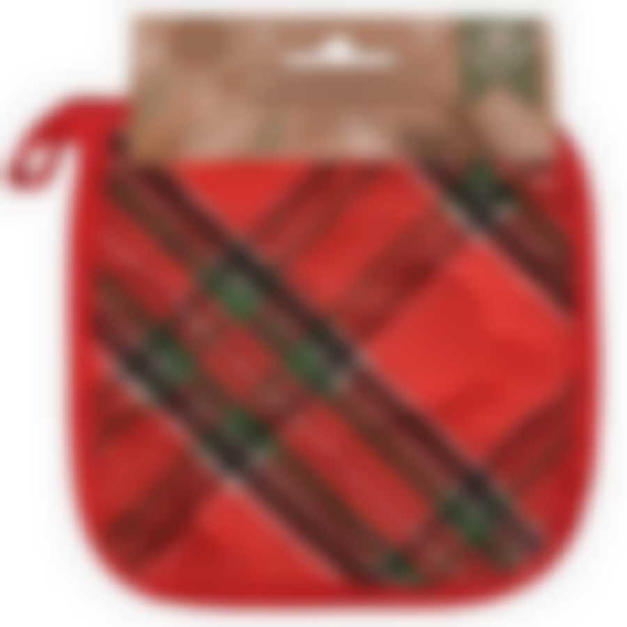 Прихватка "Шотландка". Размер 18х18 см NEW