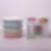 Ланч бокс тройной 2100мл 20*14.5*18.5см (цвет розовый с бежевым, с серым и оливковым)