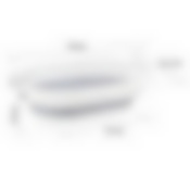 Таз ФЛЕКС овальный 17,5л складной Смоки