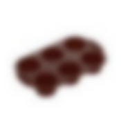 Форма для 6 круглых маффинов, силиконовая, 30x18x4,3 см, NADOBA, серия ALENKA