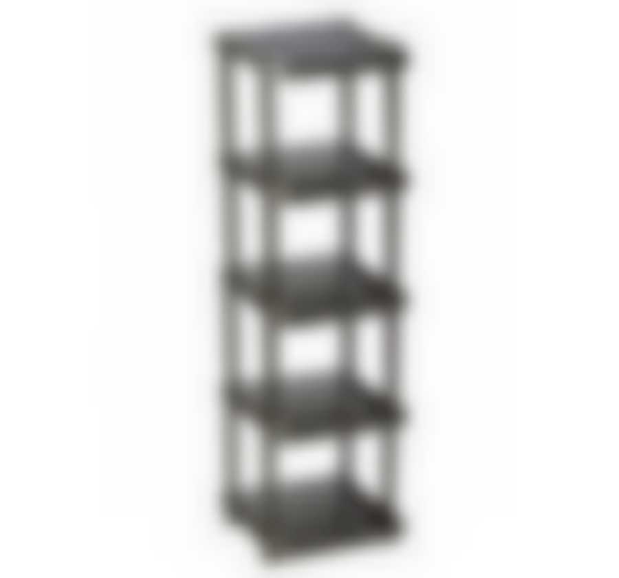 Полка в прихожую МАЛАЯ (5 секций)  Графитовый