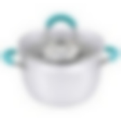 Кастрюля BRAVO, объем 3,9 л, из нерж стали с крышкой из жаропрочного стекла, размер 20*12,5 см