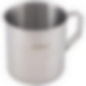 Кружка FONTE, объем 350 мл, из нержавеющей стали с загнутыми краями, размер 8*8 см