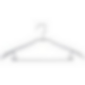 Вешалка металлическая с ПВХ покрытием, с широкими плечами, перекладиной и крючками