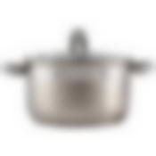 Кастрюля Felicità, объем 3,9 л, из нерж стали с крышкой из жаропрочного стекла, размер 20*12,5 см